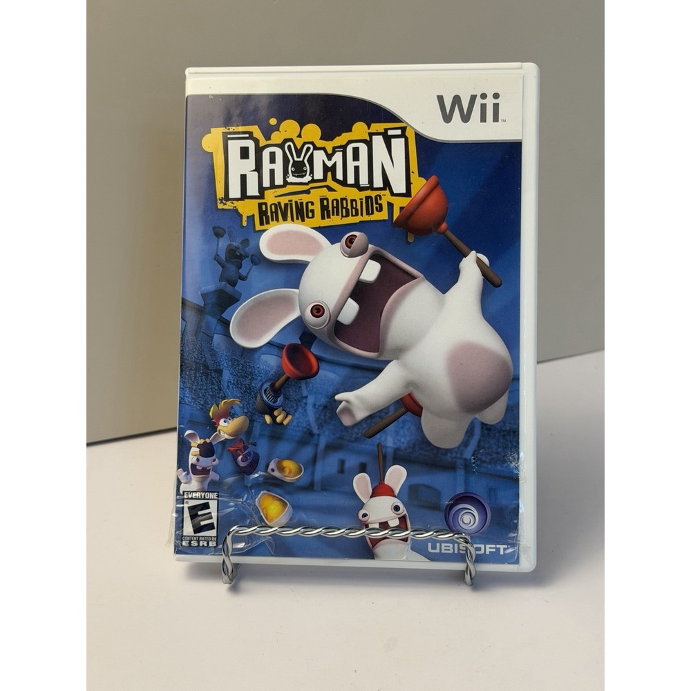 Rayman Raving Rabbids (Nintendo Wii, 2006) CIB Complete w/ Manual